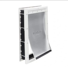 PetSafe NEVER RUST Large Dog Cat Door For Pets Up To 100 lb, Paintable, Easy DIY