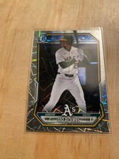 2026 Bowman Mega Refractor Chrome Leo De Vries Laser Refractor BCP-63 Athletics