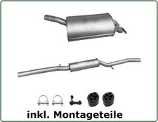 Auspuff Set für VW Bora 4motion 2.3 V5 2.0 1.8 1.9 TDI Mitteltopf + Endtopf