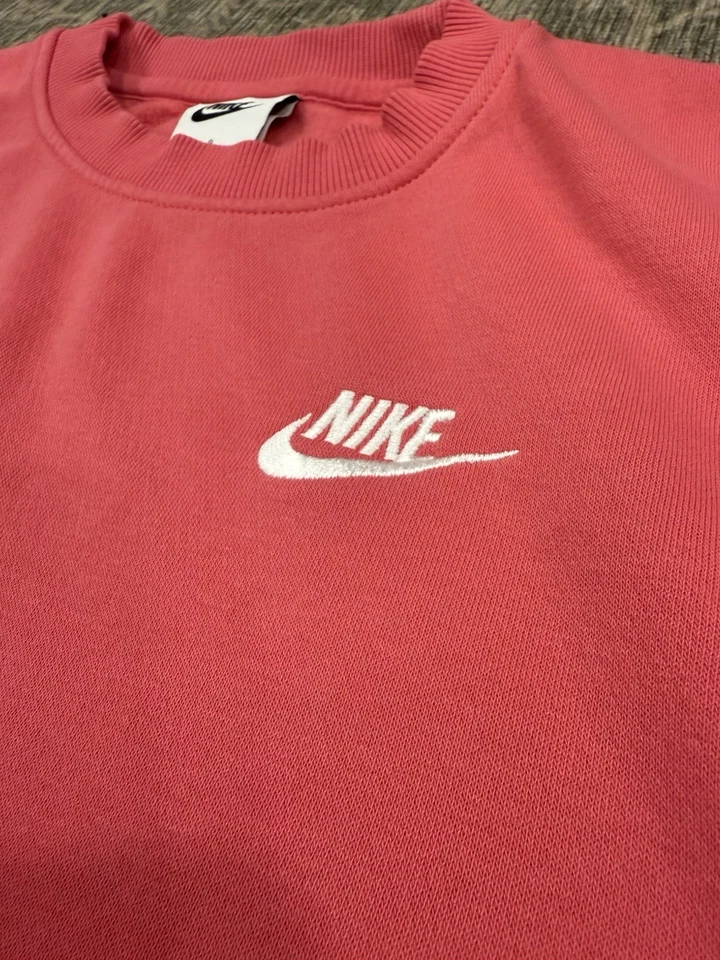 Vintage Girls Kids Nike Pink Pullover Sweatshirt EUC Size Large - Image 2 of 3