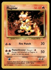 Magmar Uncommon Normal Base Set 036/102 NM Pokémon TCG