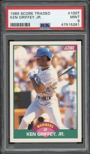 1989 Score Traded Ken Griffey Jr. Rookie #100T PSA 9 Mint HOF Seattle Mariners