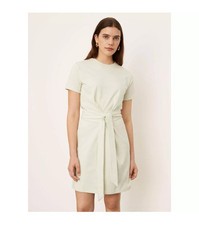 Vince Tie Waist Cotton T-shirt Dress Size M $195 Minimalist Athleisure