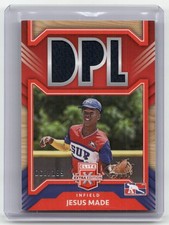 2022 Panini Elite Extra Edition #DM-JM Jesus Made DPL Materials Orange #/199
