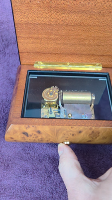 Reuge 36 Note Music Box Lara's Theme Swiss Movement Italian Wood