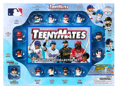 2026 MLB TEENYMATES FIGURES SUPERSTAR COLLECTOR SET 13 PIECES BLUE