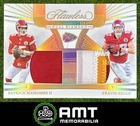 Patrick Mahomes II Travis Kelce 2024 Panini Flawless 1/25 Dual Diamond Patch