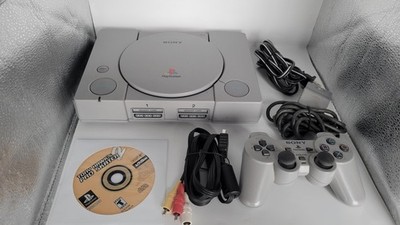 Sony PlayStation 1 PS1 Console Bundle OEM Controller AV Cables Tony Hawk Pro...