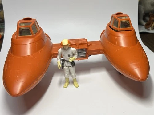 1980 Star Wars Twin CLOUD CAR 100% Complete Vintage Vehicle W/ Cloud Car Pilot