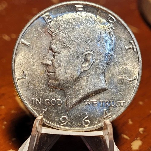 BU Slider 1964-D Kennedy Half Dollar  90% Silver Uncirculated