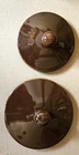Lids Only 2 Vintage McCoy Pottery Brown Drip Canister 6"/5" Replacement Tops