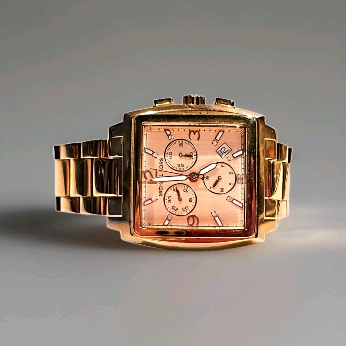 Michael Kors Rose Gold Tone Stainless Steel Chronograph Mk5331 #613 Michael Kors Womens Chronograph Rose Gold Watch MK5331 for  main image 3