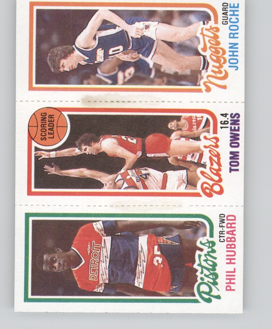 1980-81 Topps - Tom Owens, Phil Hubbard, John Roche #78-195-86 (RC)