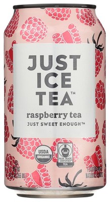 Just Ice Tea Raspberry 12 Fl Oz Can Organic Coffee