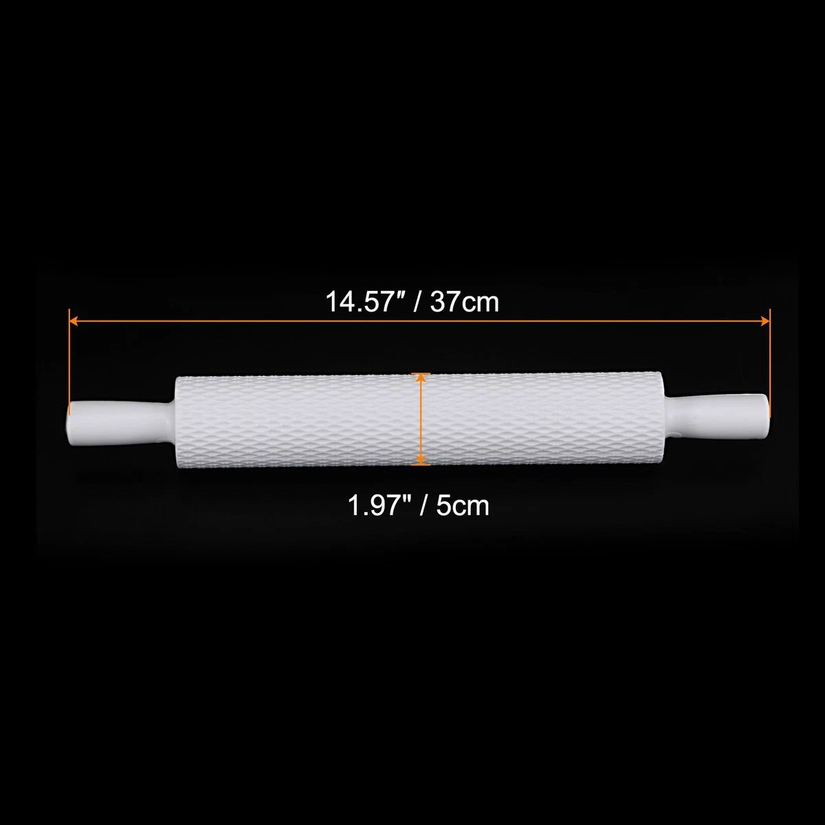Pattern Embossed Rolling Pin PP 37cm x 5cm Rhombus