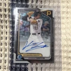 Konnor Griffin 2024 Bowman Chrome Draft #CPA-KG Auto 1st RC Pirates #1 Prospect
