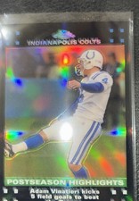 2007 Topps Chrome - Postseason Highlights Adam Vinatieri #TC165 Refractor