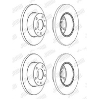 2X Jurid Bremsscheiben Hinten 276Mm Voll Passend FÜR | 569106J