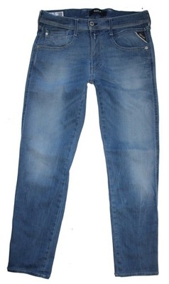 Replay Herren Jeans Hose M 914 ANBASS Skinny Stretch (M914) W31 L28 blau