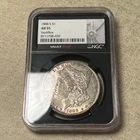 1888 S Morgan Silver Dollar NGC AU-55, Nice Semi-Key Date Coin
