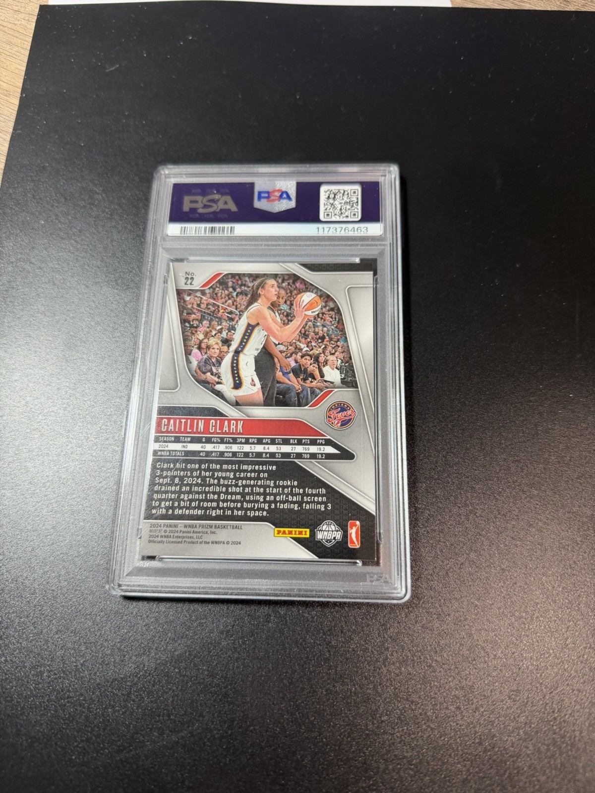 Caitlin Clark **ROOKIE PRIZM CARD** PSA9 MINT GRADE! 🔥 view 2