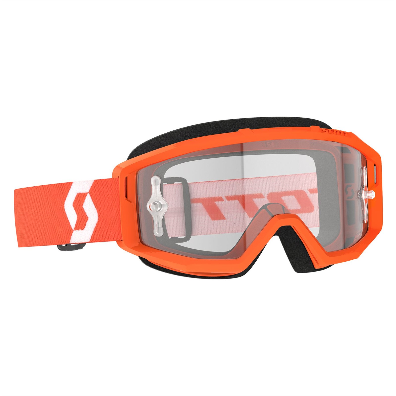 Scott Primal Goggle (Orange / White) Clear Works Lens MX Motocross Off-Road