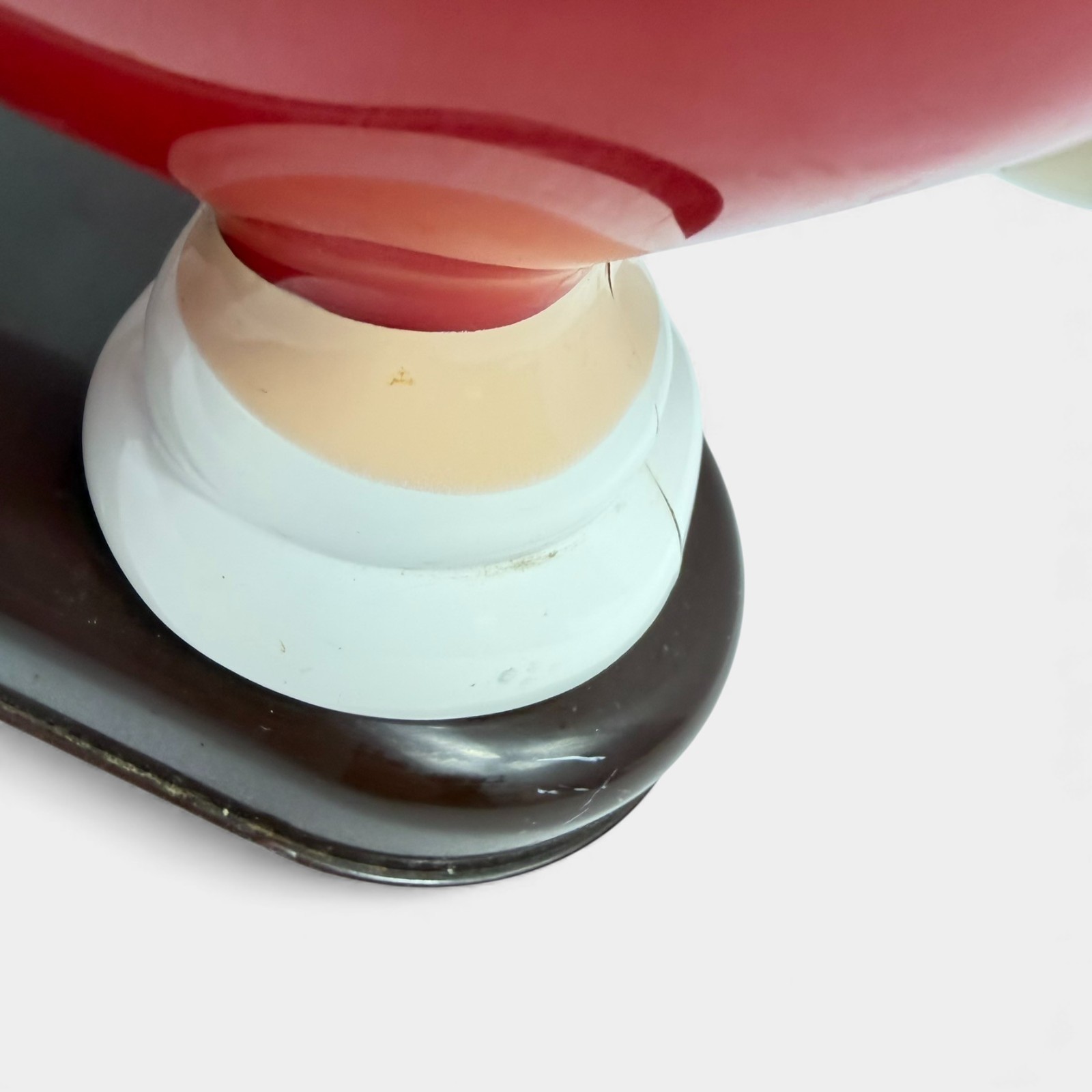 Vintage 1992 Round Red Mars M&M Candy Dispenser 90s M&Ms Americana