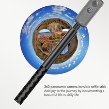 1.1m Invisible Selfie Stick Aluminum Alloy 5 Section Selfie Stick for Insta360