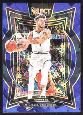 6824K 2024-25 Panini Select #32 Michael Porter Jr. Blue Cracked Ice Prizm