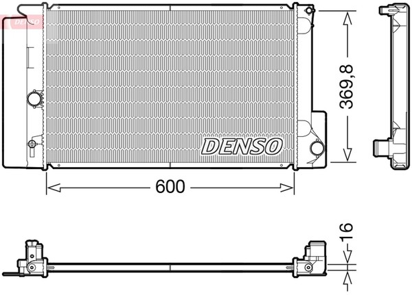 Denso MotorküHler WasserküHler DRM50126 FüR Toyota Auris Corolla Avensis Verso-image