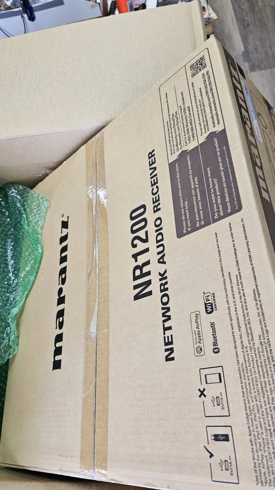NEW IN BOX ! Marantz NR1200 2ch Slim Stereo Receiver with HEOS Built-in NIB - Image 2 of 2