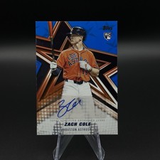 2026 Topps Series 2 Zach Cole Baseball Stars Rc Auto Blue 150 Bsa2-zc Astros