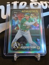 2024 Topps Series 1 Tyler Soderstrom Rainbow Foil Sp Rc Rookie Non Auto