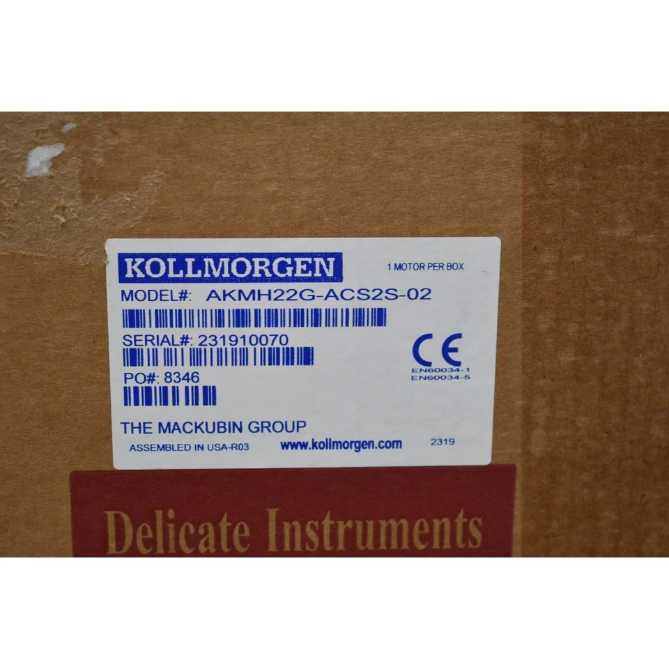 NEW Kollmorgen AKMH22G-ACS2S-02 Synchronous Servo Motor Stainless Washdown - Image 3 of 4