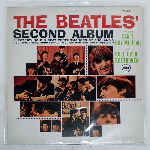 BEATLES SECOND ALBUM APPLE AR8027 Japan FLIPBACK COVER VINYL LP