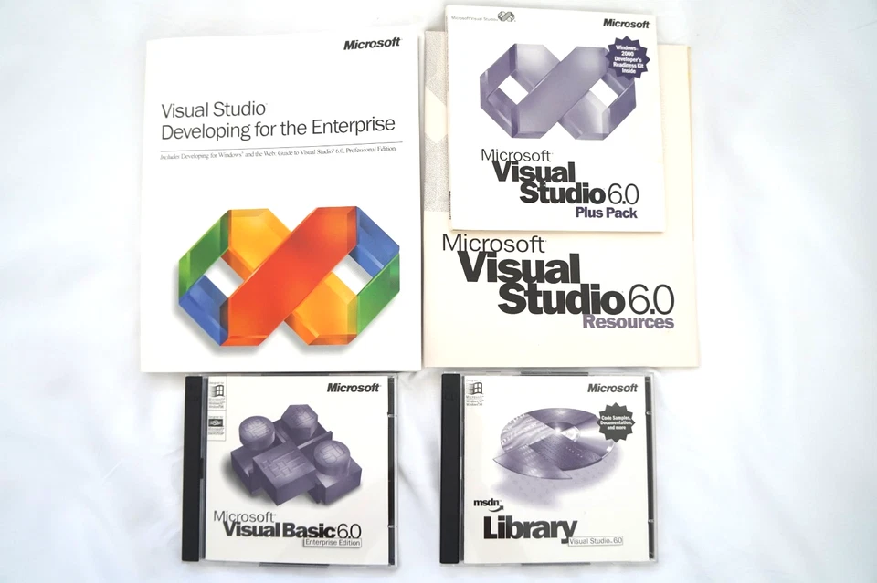 Microsoft Visual Basic Enterprise 6.0 6 BOX 4 Windows XP NT 7 10 11 Full Version - Image 2 of 4