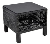 Lesli Living Indoor & Outdoor Beistelltisch Soho Forte Grau-Anthrazit Mit Ablage