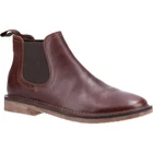 Hush Puppies Leather Chelsea Boot For Men (Shaun) in Brown, 6-12