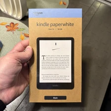 New Sealed Amazon Kindle Paperwhite 12th Generation 7 inch 16 GB in Black