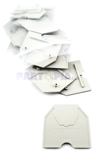 Weidmuller AP2.5-4 Terminal Block End Plate, Beige, 07.311.0153