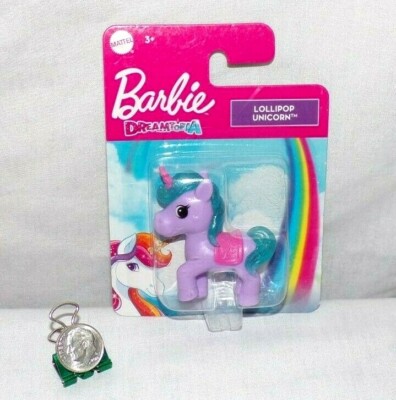 Miniature Dollhouse Mattel Barbie Dreamtopia Lollipop Unicorn Baby Pony Purple