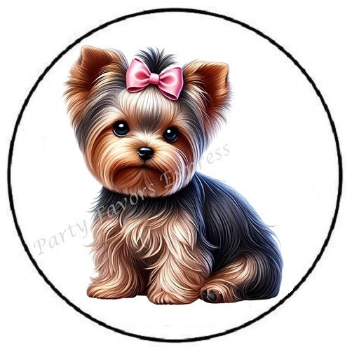 ADORABLE YORKIE ENVELOPE SEALS LABELS STICKERS PARTY FAVORS | eBay