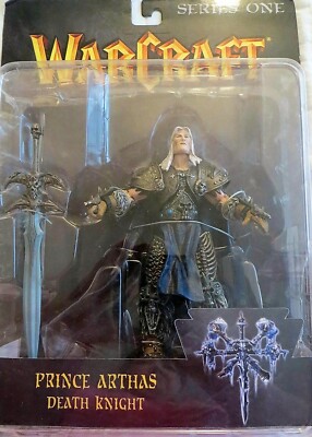 WARCRAFT SERIES ONE プリンスアーサス　デスナイト Warcraft Prince Arthas Death Knight Figure MOC 2003 Toycom Series