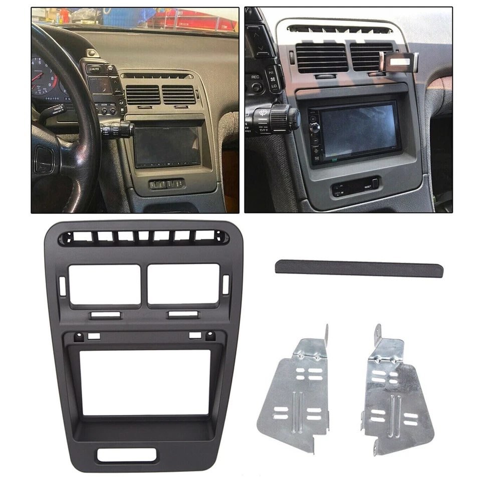 Double Din Car Radio Stereo Dash Kit Bezel For 1990-1999 Nissan 300ZX LHD - Image 2 of 4