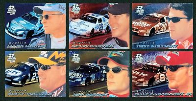 2001 PRESS PASS STEALTH PROFILE HOLOFOIL COMPLETE INSERT SET JEFF GORDON DALE JR