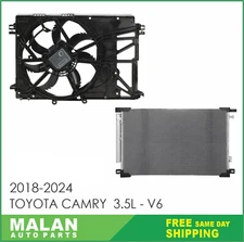 Fan and AC Condenser for 2018-2024 Toyota Camry 3.5L-V6