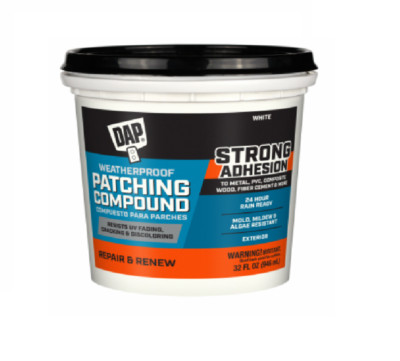 Dap 7079818787 Weatherproof Patching Compound, 32 oz. - Quantity 1