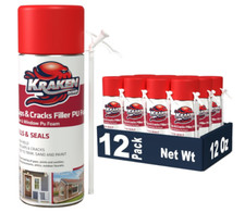 12-Pack Expanding Foam Sealant   12oz Spray for Gaps, Cracks, Windows  Doors