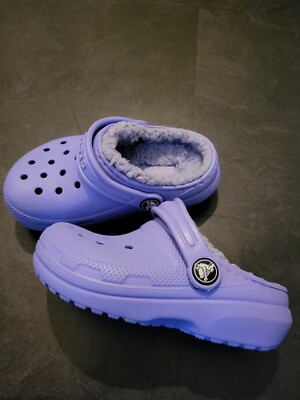 purple infant crocs