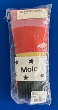 Molo Girls 158 164 Midwinter Rainbow Tights Fine Knit Cotton Ribbed NEW